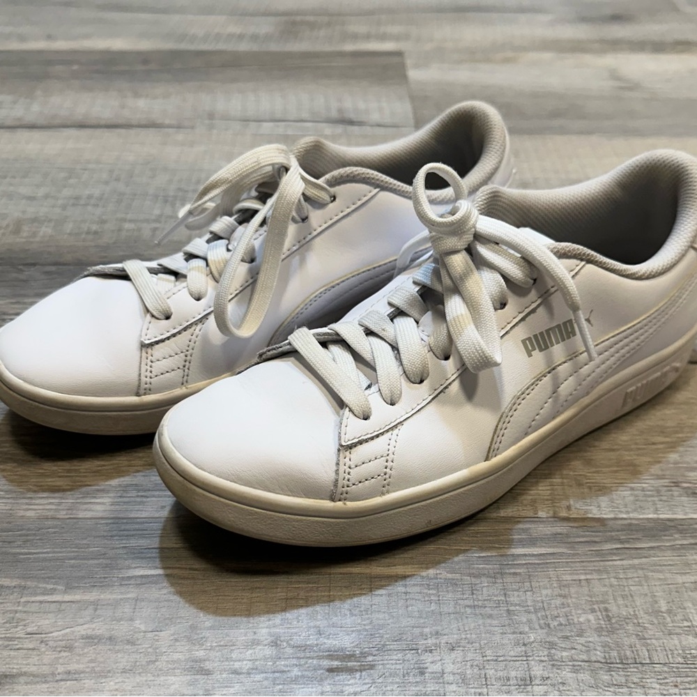 Puma White Athletic Shoes
